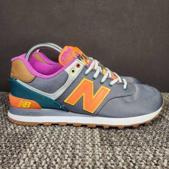 New Balance Shoes - New Balance 574 Classic Weekend Womens Sz 9.5 Gray Colorful Low Expedition Shoes